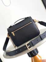 LV A貨M22792 Oxford手袋粒面皮革可拆鏈條多用途百搭小包