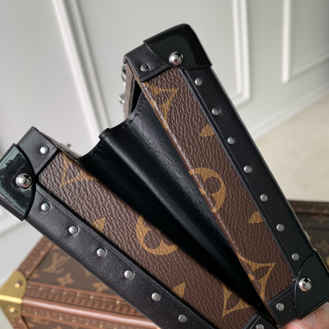 LV高仿M20250老花Wallet Trunk小硬箱 Virgil Abloh設計箱子包