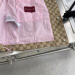 Gucci高仿25SS駝色深棕GG帆布亞麻混紡夾克 刺繡設計 時尚百搭