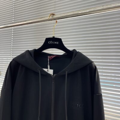 GucciA貨2025早秋男女同款凹凸印花運動休閒夾克 寬鬆舒適