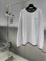 Gucci高仿織帶刺繡衛衣套裝 白色舒適棉料 時尚都市雅痞