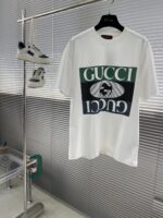 Gucci一比一字母印花短袖T恤 280克全棉 男女同款舒適親膚