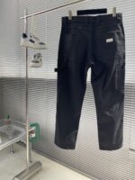 Gucci原單25SS重磅棉帆布長裤 黑色双G织带撞色细节