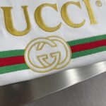 Gucci高仿2025SS春夏時尚繡花短TEE GG字母刺繡 柔軟透氣
