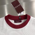 Gucci 微章標識短袖T恤｜撞色領口Firenze 1921印花｜男女同款一比一高仿精品