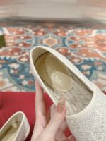GUCCI復刻版 GG草編渔夫鞋 女款早春全皮帆布拖鞋