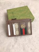 Gucci CY系列 597608 高端原單 纖薄卡包 PVC配牛皮 多口袋設計
