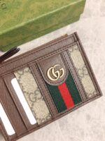 Gucci CY系列 597608 高端原單 纖薄卡包 PVC配牛皮 多口袋設計