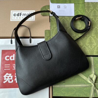 Gucci Cosmogonie 726274 克皮新月肩背包 秀場靈感 雙G標誌