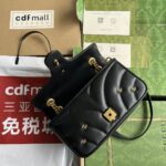 Gucci GG Marmont 443497 小號肩背包 天鵝絨雙G金色配件
