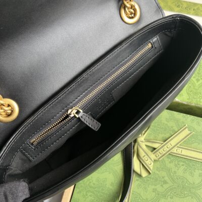 Gucci GG Marmont 443497 小號肩背包 天鵝絨雙G金色配件