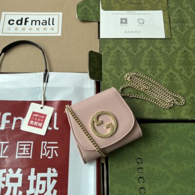 Gucci一比一Blondie鏈條包原廠皮互扣小巧斜挎腋下包復古時尚725219