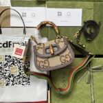 Gucci精品仿製Bamboo竹節包迷你款原廠皮雙肩帶設計高質感時尚686864