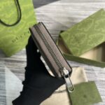 Gucci復刻版超級雙G全拉鏈錢包原廠皮多卡位日用小巧配飾739484