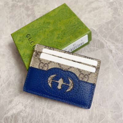 Gucci復刻版男士小卡包GG Supreme帆布互扣雙G細節時尚配飾701425