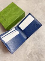 GucciA貨男士短式錢包GG Supreme帆布互扣雙G標識時尚配飾701420
