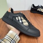 Burberryy博柏利原單酷·飒格紋Terrace運動鞋黑色