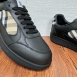 Burberryy博柏利原單酷·飒格紋Terrace運動鞋黑色