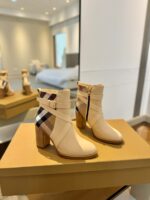 Burberryy博柏利一比一仿版格紋靴經典高跟優雅款