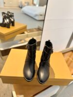Burberryy博柏利一比一仿版格紋靴黑色經典款