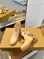 Burberry博柏利高仿格紋靴2023經典知性復古英倫風