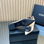 Chanel香奈兒高仿25SS山茶花單鞋 瑪麗珍方頭 平底舒適百搭