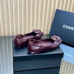 Chanel香奈兒高仿25SS山茶花單鞋 瑪麗珍方頭 平底舒適百搭