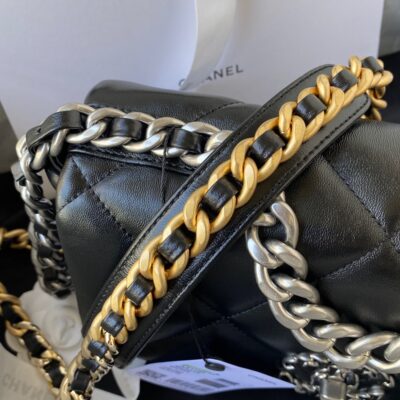 CHANEL高仿秋冬19Bag銀鏈枕頭包經典百搭