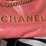 Chanel 高仿 Mini 22 手提包深粉迷你版2023春夏法式優雅AS3980