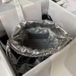 Chane1 高仿 Mini 22 手提包銀色迷你版2023春夏法式時尚AS3980