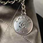 Chanel香奈兒高仿AS3980 mini22顆粒皮迷你包經典黑色鏈條