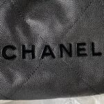 Chanel香奈兒高仿AS3980 mini22顆粒皮迷你包經典黑色鏈條