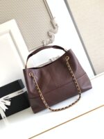 CHANEL香奈兒高仿拼色托特包金鏈條菱格紋經典法式優雅AS5634