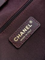 CHANEL香奈兒高仿拼色托特包金鏈條菱格紋經典法式優雅AS5634