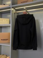 Burberry Prorsum黑色大標棉質運動連帽衛衣 男女同款