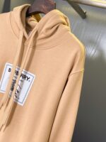 Burberry Prorsum卡其大標棉質運動連帽衛衣 男女同款