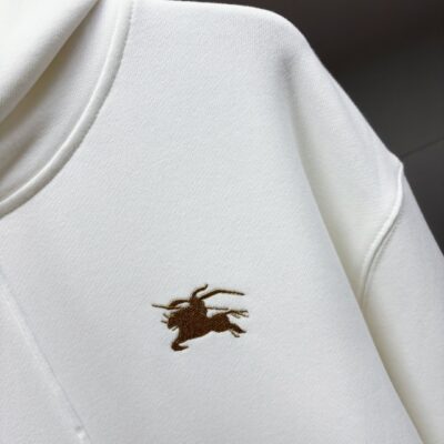 Burberry高仿馬術騎士刺繡棉質運動連帽衛衣男女同款