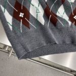 路易威登高仿25SS長袖圓領衫 Argyle Monogram刺繡 精品復刻