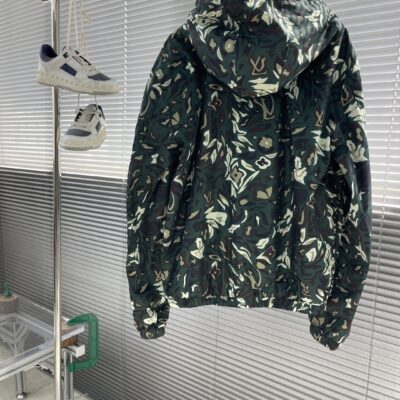 路易威登高仿25SS Nigo聯名雙面連帽拉鍊夾克 街頭潮流 精品復刻