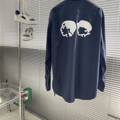 路易威登高仿25SS人頭印花襯衫 精緻手工復刻