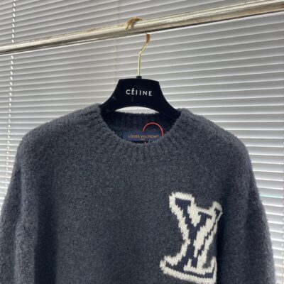LV 高仿撞色標識針織衫 摩登羊毛混紡 25SS