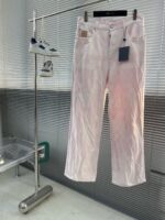 LV 高仿粉色馬賽克牛仔褲 斜紋丹寧 男女同款 25SS
