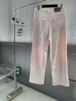 LV 高仿粉色馬賽克牛仔褲 斜紋丹寧 男女同款 25SS