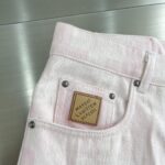LV 高仿粉色馬賽克牛仔褲 斜紋丹寧 男女同款 25SS