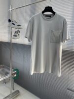 LV 高仿 灰色 25SS MONOGRAM 錦綸嵌飾T恤 男女同款