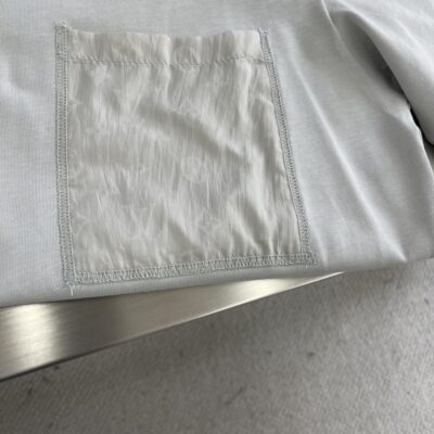 LV 高仿 灰色 25SS MONOGRAM 錦綸嵌飾T恤 男女同款