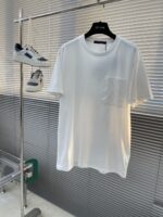 LV 高仿 白色 25SS MONOGRAM 錦綸嵌飾T恤 男女同款