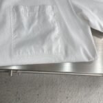 LV 高仿 白色 25SS MONOGRAM 錦綸嵌飾T恤 男女同款