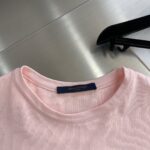 LV原單龍蝦刺繡圓領短袖夏季潮流男女同款法國奢華新品