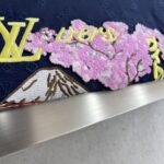 LV复刻藍色龍蝦刺繡圓領短袖時尚百搭2025新品法國奢華